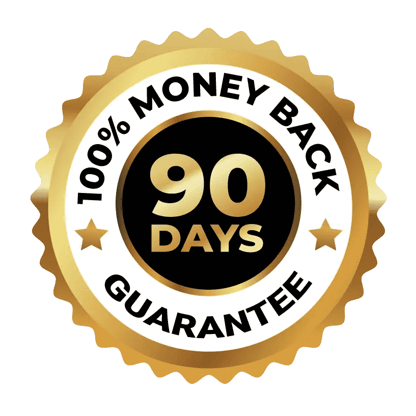 Synadentix 90-day money-back guarantee badge